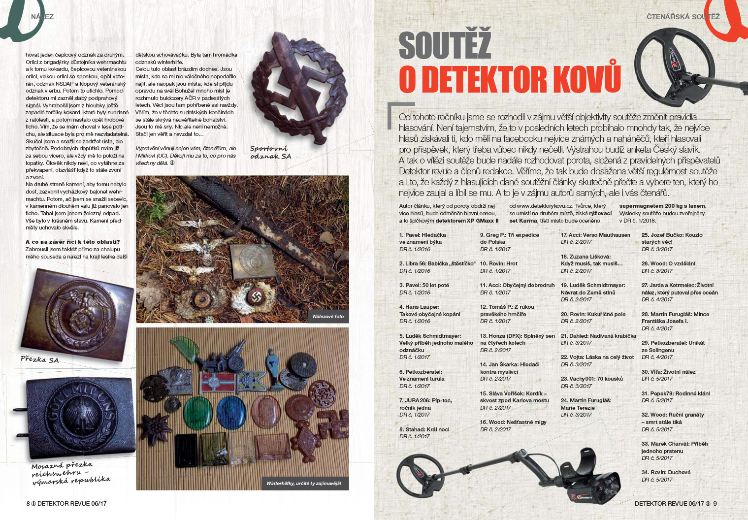 Ukázka z Detektor revue 6/2017